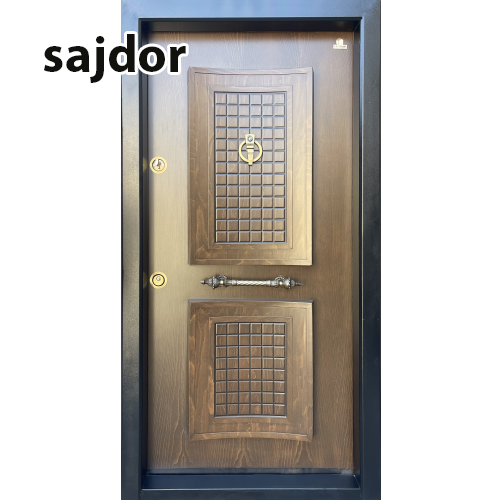 درب ضد سرقت لوکس برجسته مدل دوقاب کیان