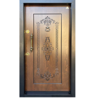 درب ضد سرقت cnc روکش راش مدل پامچال